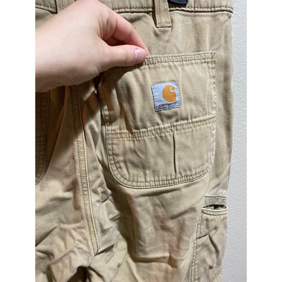 Khaki Carhartt Cargo Relaxed Fit 34x34 - Picture 6 of 6